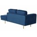Beliani Chaise longue izquierdo Terciopelo MIRAMAS Beliani Chaise longue izquierdo Terciopelo MIRAMAS Azul Marino