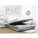 Beliani Cama con somier Piel sintética AVIGNON 205x221 Gris