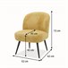 Sillón decorativo KITTY Amarillo