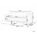 Beliani Cama con almacenaje Poliéster VITTEL 214x98 Beige