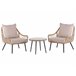 Beliani Conjunto bistro LAURETO Beige