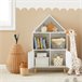 Librería Infantil con 2 Estanterías Abiertos KMB58-W SoBuy Blanco