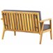 Beliani Conjunto longue Madera de acacia PALLANO Gris Oscuro