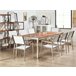 Beliani Conjunto de comedor GROSSETO Blanco