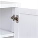 Aparador de 2 puertas de madera y metal Blanco