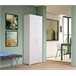 Armario multiusos 2 puertas efecto madera 72 Blanco