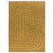 Alfombra con relieve de estilo escandinavo SNOWY - ATTICGO 160x230 Mostaza
