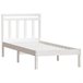 Estructura de cama 90x190 Blanco