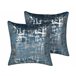 Beliani Cojín decorativo GARDENIA 45x45 Azul