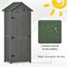 Armario de Jardín Madera de Abeto Outsunny 77 Gris