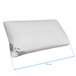 Almohada Segura Moshy de Fibra Alta 75x35 Blanco