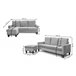 Sofa + Puff Convertible en Chaise Longue New Vika Negro