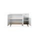 Aparador con 3 puertas y 1 cajón NORDIC Blanco/ Madera
