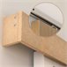 Kit Instalacion Puerta Corredera MDF, Aleación de Aluminio HOMCOM 200 Marron