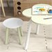 Mesa para Niños MDF, Madera de Pino ZONEKIZ 59x59 Amarillo