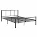 Cama matrimonio Laos con somier - metal Cama matrimonio Laos con somier - metal Negro