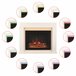 KAMINIO Eléctrica Chimenea MATTI - Chimenea Eléctrica Blanco