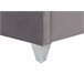Beliani Cama con somier Terciopelo LUBBON 209x215 Gris