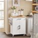 Carrito de Cocina con 2 Puertas y 1 Cajón FKW119-WN SoBuy Blanco