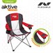 Silla plegable camping XL con posavasos Aktive Rojo