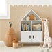 Librería Infantil con 2 Estanterías Abiertos KMB58-W SoBuy Blanco