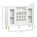 Aparador Melamina, Madera, Vidrio HOMCOM 100 Blanco