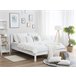 Beliani Cama con somier Madera de pino TANNAY 189x208 Blanco