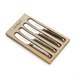 Pack 4 cuchillos mantequeros Tradition Lou Laguiole acero inox Multicolor