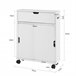 Armario Auxiliar Baño con 2 Puertas y 1 cajón BZR31-W SoBuy Blanco