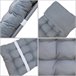Pack 2 Cojines para Tumbona de Jardín 55x7 Gris