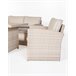 Set AREZZO sofá 3 plazas, 2 sillones, 2 taburetes y mesa beige Beige