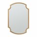 Espejo de pared Aura diseño atractivo MDF Dorado