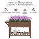 Huerto Urbano de Madera Madera de Abeto Outsunny Marron