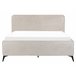 Beliani Cama con somier Poliéster VALOGNES 172x220 Gris Claro