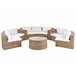 Beliani Conjunto longue SEVERO Marron Claro