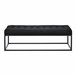 Banco Salta tapizado tela / metal 120x38 Gris