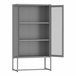 Armario archivador Sund 2 estantes acero Gris