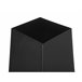 Beliani Fogón de madera YATE Negro