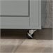 Aparador Cocina con Ruedas 3 Puertas y 1 cajón FSB78-HG SoBuy Gris Claro