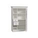 Vitrina 1 puerta de cristal 2 cajones PORTOFINO Blanco