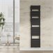 Radiador toallero mural Voss 801 W 19 lamas acero Negro