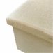 Puff Ottoman de Almacenaje Cuadrado Plegable Beige