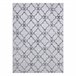 Alfombra MEFE moderna 8504 conducción flores Structural 200x290 Gris