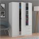 Armario Low Cost 3 puertas 3 cajones 121 Blanco