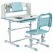 Pupitre Infantil PP, MDF, Acero ZONEKIZ 54x80 Azul
