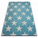 Alfombra SCANDI Estrellas 160x230 Azul