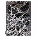 Alfombra DE LUXE moderna 622 Abstracción - Structural 240x340 Negro