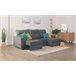 Chaise longue convertible en cama tela APRIL Gris