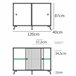 Aparador Briebe Lys BRI-1048 120 Blanco