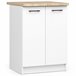 Armario de Cocina Independiente OLIWIA AKORD con 2 estantes 60 Blanco